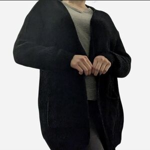 Ultra Flirt Black Cardigan Sweater